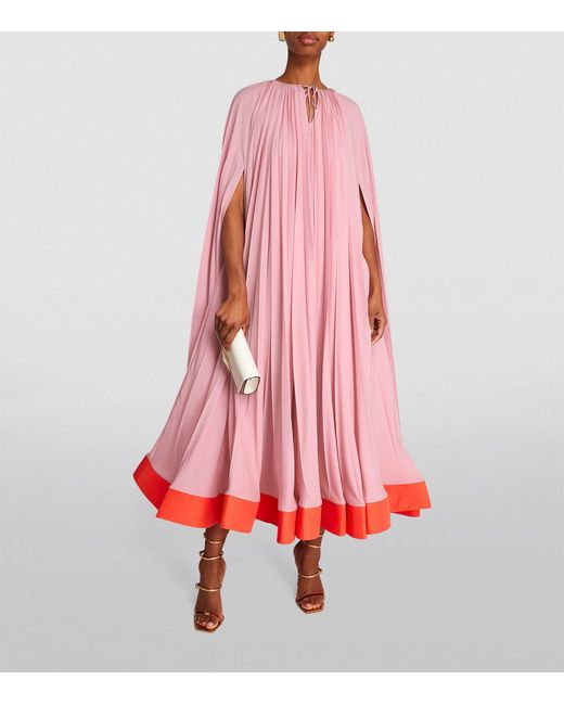 Roksanda Pink Pleated Anaphora Maxi Dress