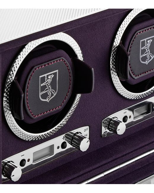 Wolf Blue Double Watch Winder for men