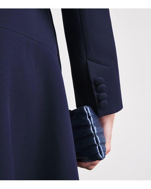 Safiyaa Blue Double-Breasted Lucilla Jacket