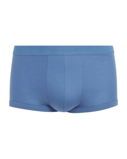 Zimmerli of Switzerland Blue Sea Island Cotton Boxer Briefs for men