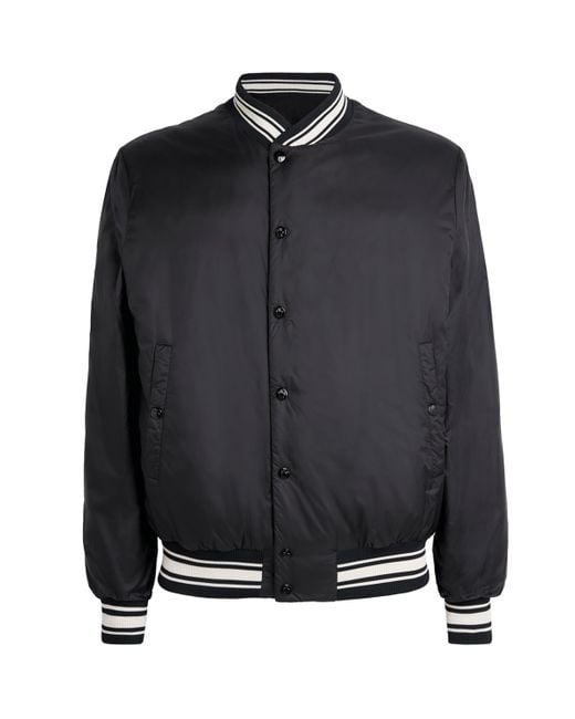 Moncler Black Reversible Bouchet Varsity Bomber Jacket for men