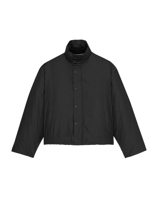 Saint Laurent Black Silk Puffer Jacket for men