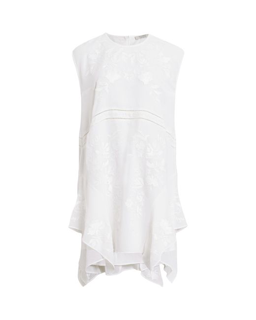 AllSaints White Embroidered Audrina Dress