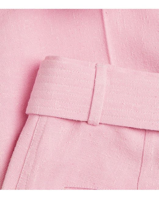 Nanushka Pink Tailored Bento Trousers for men