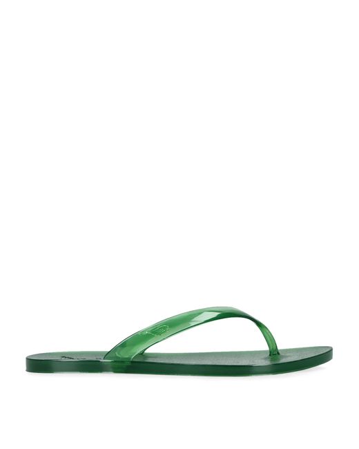 Ancient Greek Sandals Green Jelly Saionara Flip Flops