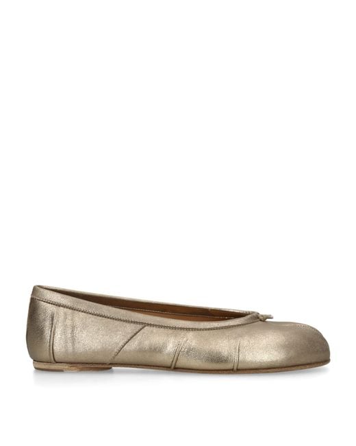 Maison Margiela Natural Leather Tabi Ballet Flats