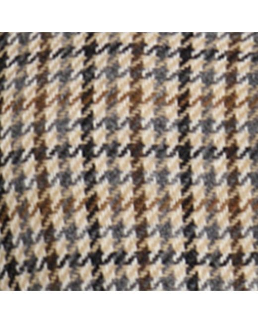 Maje Brown Wool-Blend Check Jacket