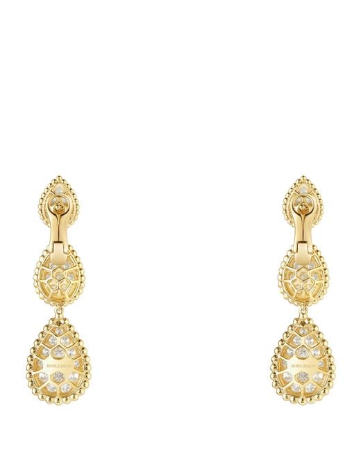 Boucheron Metallic Serpent Bohème Pendant Earrings
