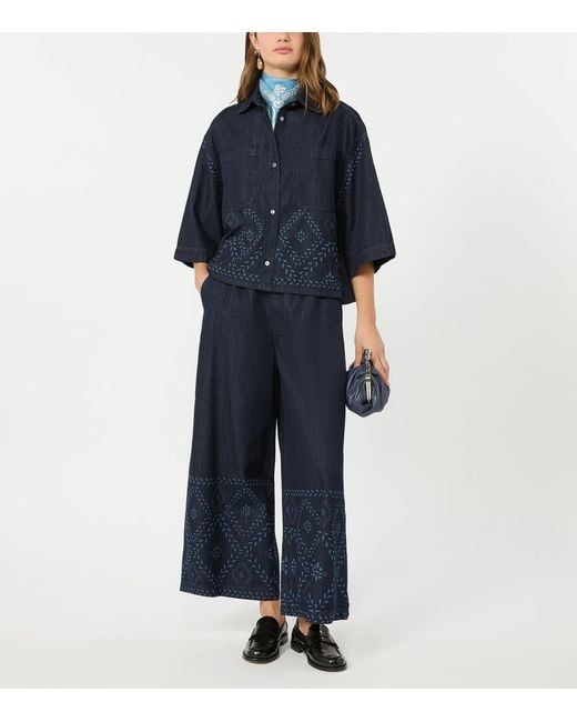 Weekend by Maxmara Blue Alare Denim Shirt