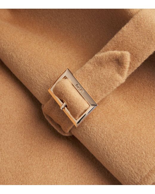 Maje Brown Wool-Blend Coat