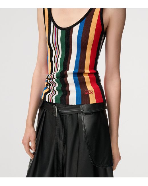 Loewe Multicolor Striped Rib Tank Top