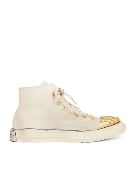 Schiaparelli Natural Trompe-L'Oeil High-Top Sneakers