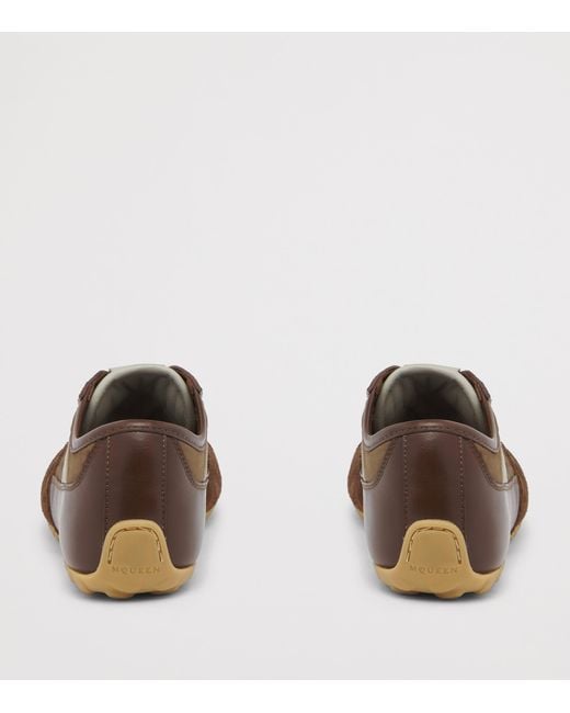 McQueen Brown Suede Boxe Sneakers