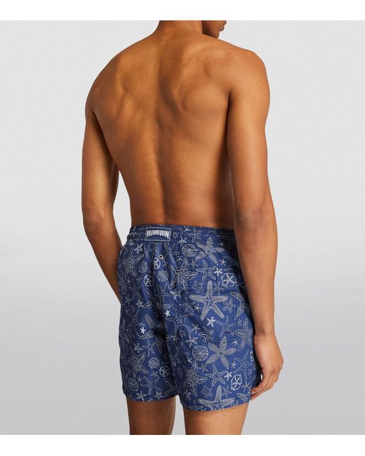 Vilebrequin Blue Starfish Print Moorea Swim Shorts for men