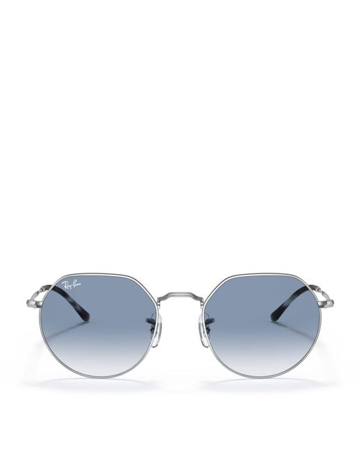Ray-Ban Blue Metal Jack Round Sunglasses