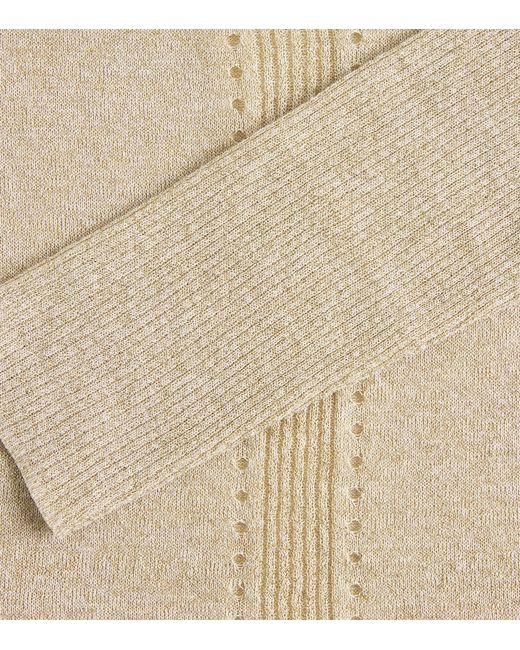 Joseph Natural Metallic Lurex Leblanc Sweater