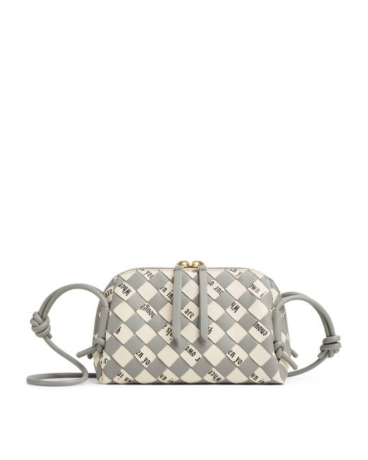 Bottega Veneta White Nappa Leather Concert Pouch