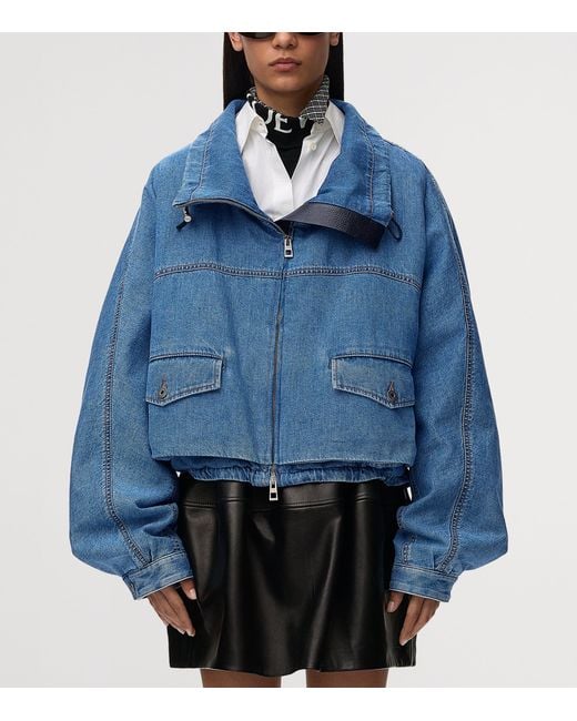 Loewe Blue Denim Bomber Jacket