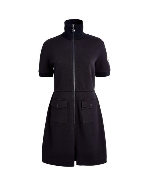 Moncler Black Polo Mini Dress