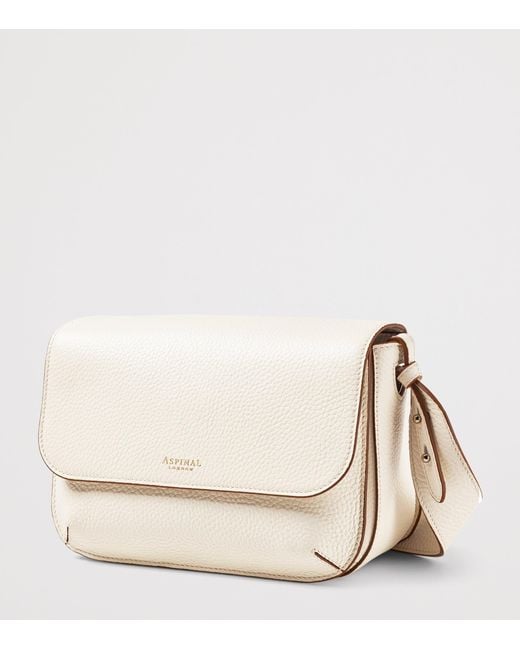 Aspinal Natural Leather Ella Grande Cross-Body Bag