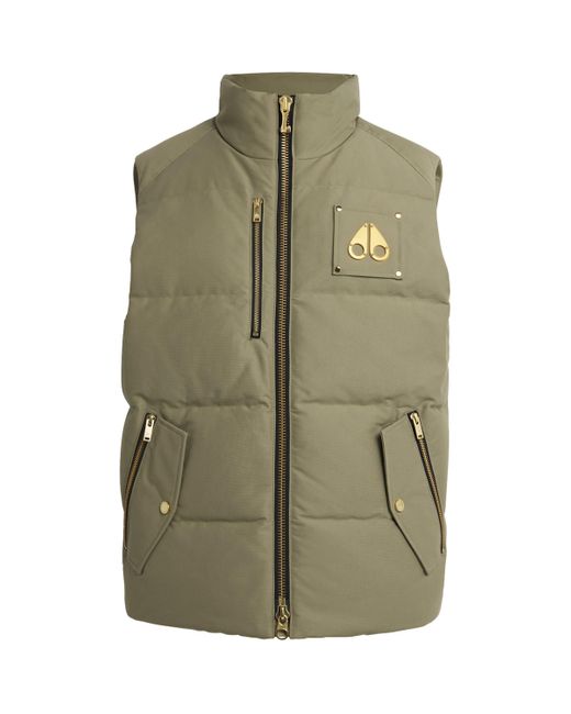 Moose Knuckles Green Down Westmount Gilet for men