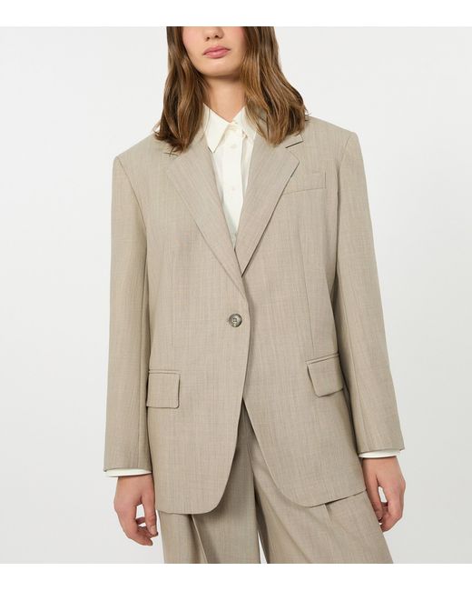Weekend by Maxmara Natural Virgin Wool Blazer