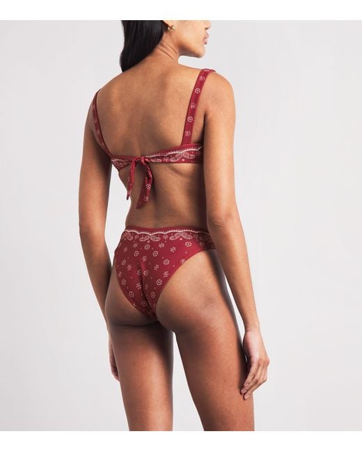 Devon Windsor Red Lara Balconette Bikini Top