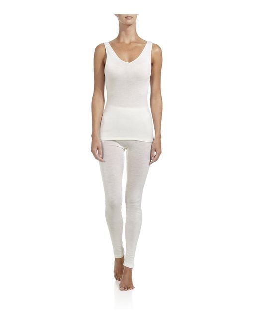 Hanro Green Wool And Silk Tank Top