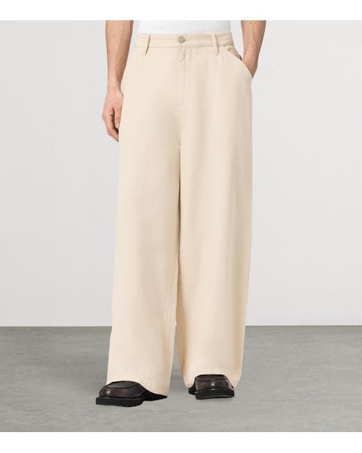 AllSaints Natural Organic Cotton Jackson Barrel Trousers for men