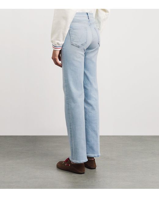 Mother Blue The Kick It Straight Jeans