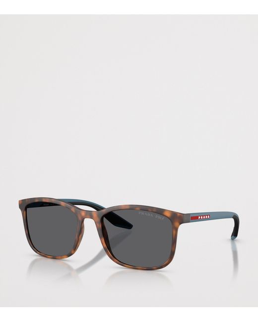 Prada Linea Rossa Gray Pra08S Rectangular Sunglasses for men