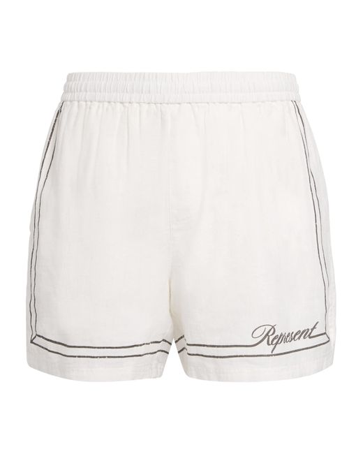Represent Natural Border-Detail Shorts for men