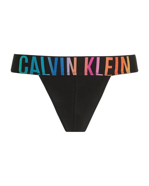 Calvin Klein Black Intense Power Pride Thong for men