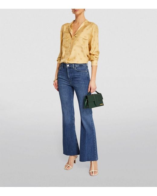 FRAME Blue Le Easy Flare Jeans