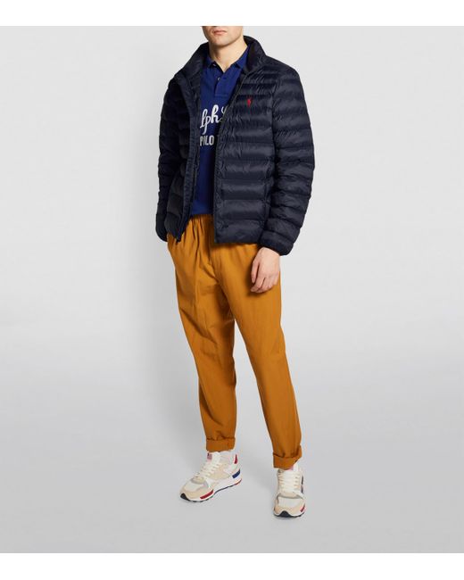 Polo Ralph Lauren Blue Terra Packable Quilted Jacket for men