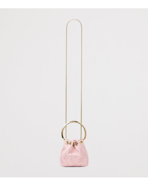 Jimmy Choo Pink Micro Bon Bon Top-Handle Bag