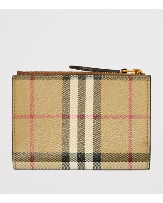 Burberry Natural Check Bifold Wallet
