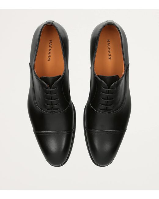 Magnanni Shoes Black Madis Oxford Shoes for men