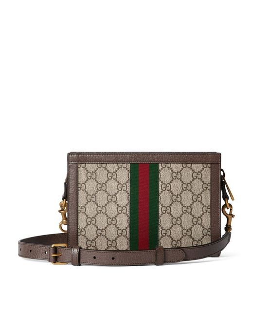 Gucci Gray Super-Mini Ophidia Shoulder Bag for men