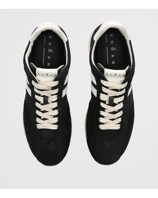Hogan Black Suede H669 Allacciato Sneakers