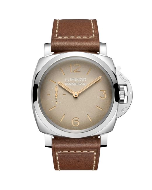 Panerai Gray Stainless Steel Luminor Watch