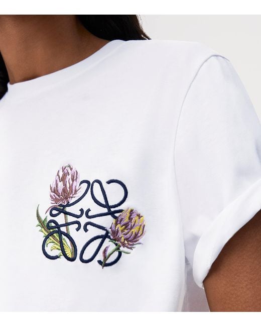 Loewe White X Paula's Ibiza Stretch-Cotton Anagram T-Shirt