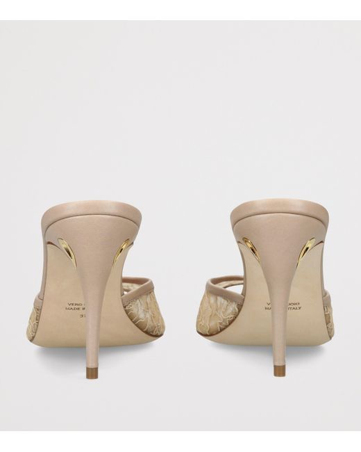 JENNIFER CHAMANDI Natural Lace Guido Mules 85