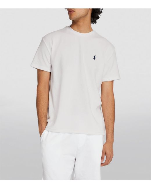 Polo Ralph Lauren White Terry Towelling Logo T-shirt for men