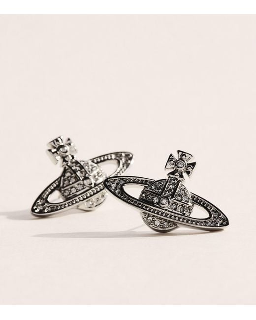 Vivienne Westwood Natural Mini Bas Relief Orb Earrings for men