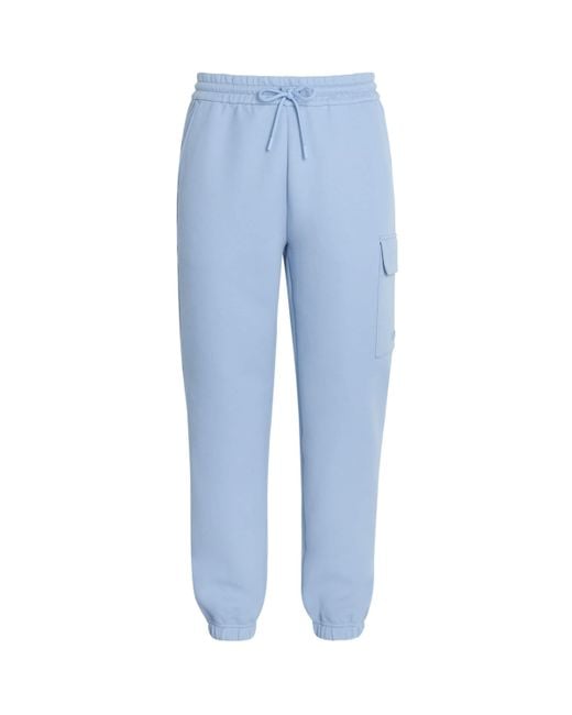 Mackage Blue Cotton-Blend Marvin Cargo Sweatpants for men