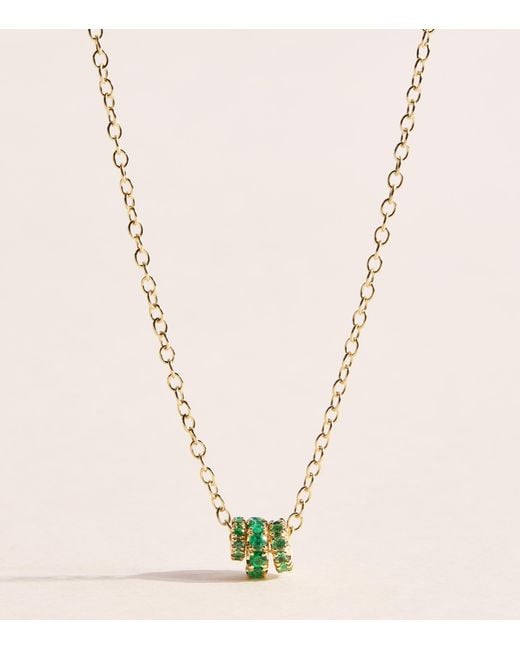 Spinelli Kilcollin Natural And Emerald Vesta Necklace