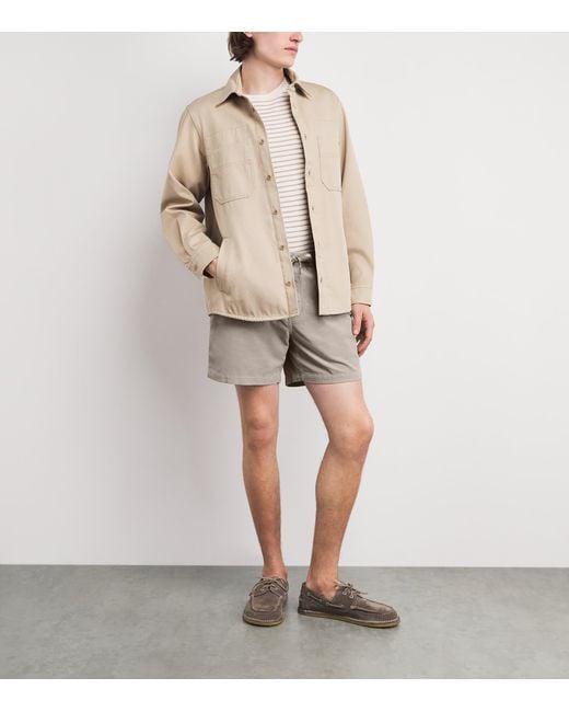 Polo Ralph Lauren Gray Cotton Corduroy Prepster Shorts for men