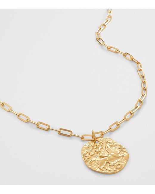 Monica Vinader Metallic Vermeil Coin Talisman Necklace
