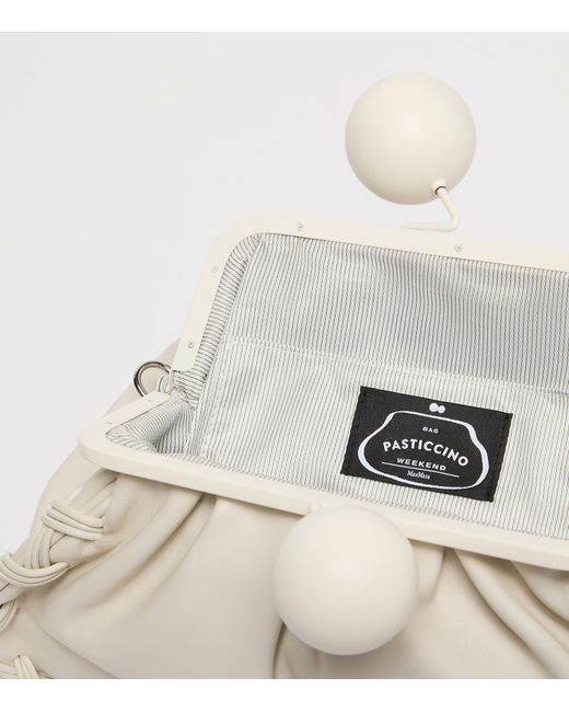 Weekend by Maxmara Natural Lambskin Pasticcino Clutch Bag